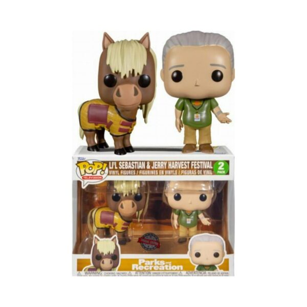 Funko POP! Parks and Recreation - Li'l Sebastian & Jerry Harvest Festival (Special Edition)