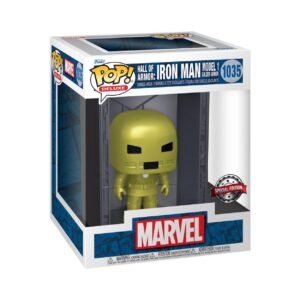 Funko POP! Marvel Hall of Armor: Iron Man Model 1 Golden Armor (Mettalic) (PX Previews Exclusive) (1035)