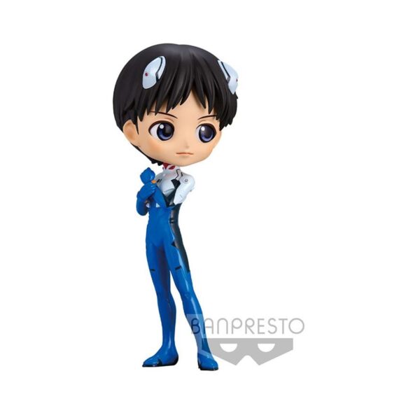 Banpresto Q Posket: Evangelion New Theatrical Edition - Shinji Ikari (Plugsuit Style) (Ver.A) Figura (14cm) (18353)