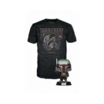Funko POP! Disney Star Wars The Mandalorian - Boba Fett and T-Shirt (M)