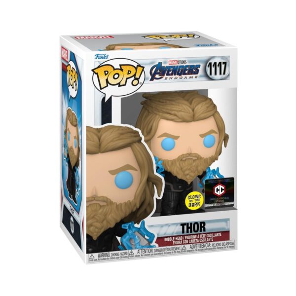 Funko POP! Marvel Avengers Endgame - Thor* (with Thunder) (GiTD) (Special Edition) (1117) Funko POP! Marvel Avengers Endgame - Thor* (with Thunder) (GiTD) (Special Edition) (1117)