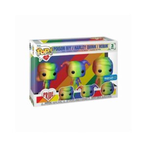 Funko Pops! with Purpose DC Pride: 3-Pack Heroes - Poison Ivy, Harley Quinn, Robin (Special Edition)