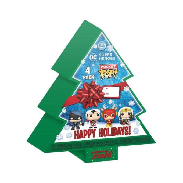 Funko Pocket POP! 4-Pack Marvel - Happy Holidays Tree Box (GiTD) (Diamond Collection) Kulcstartó Funko Pocket POP! 4-Pack Marvel - Happy Holidays Tree Box (GiTD) (Diamond Collection) Kulcstartó