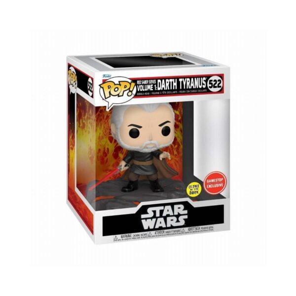 Funko POP! Disney Star Wars - Red Saber Series Vol.1 - Darth Tyranus (GiTD) (Gamestop Exclusive) (522) Funko POP! Disney Star Wars - Red Saber Series Vol.1 - Darth Tyranus (GiTD) (Gamestop Exclusive) (522)