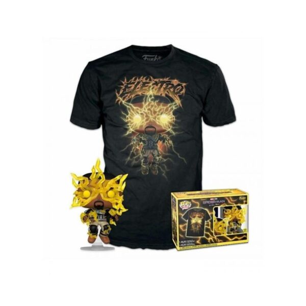 Funko POP! Marvel Spider-Man No Way Home S3 - Electro (GiTD) & T-Shirt (S) Funko POP! Marvel Spider-Man No Way Home S3 - Electro (GiTD) & T-Shirt (S)