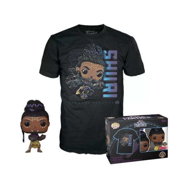 Funko POP! Marvel Black Panther - Shuri (GiTD) & T-Shirt (XL) Funko POP! Marvel Black Panther - Shuri (GiTD) & T-Shirt (XL)