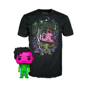 Funko POP! Marvel What If...? - Infinity Killmonger (Blacklight) (Special Edition) & T-Shirt (M)