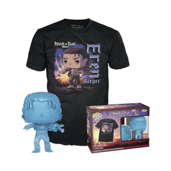 Funko POP! Attack on Titan Final Season - Eren Jaeger (with Marks) and T-Shirt (M) Funko POP! Attack on Titan Final Season - Eren Jaeger (with Marks) and T-Shirt (M)