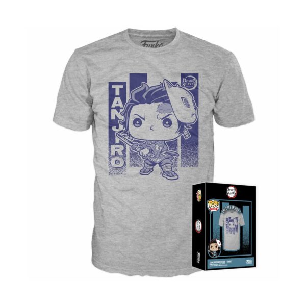Funko Boxed Tee: Demon Sleyer - Tanjiro with Wisteria (S) Funko Boxed Tee: Demon Sleyer - Tanjiro with Wisteria (S)