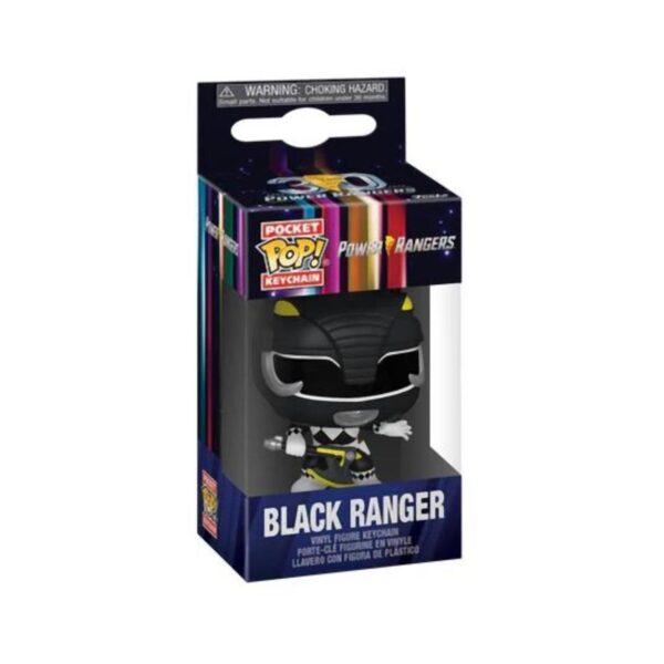 Funko Pocket POP! Power Rangers - Black Ranger Kulcstartó