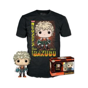 Funko POP! My Hero Academia - Katsuki Bakugo (Metallic) (Special Edition) & T-Shirt (L)