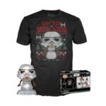 Funko POP! Star Wars - Holiday Stormtrooper (Metallic) & T-Shirt (M)