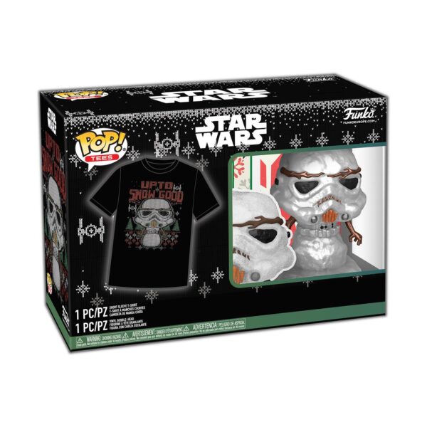 Funko POP! Star Wars - Holiday Stormtrooper (Metallic) & T-Shirt (L) Funko POP! Star Wars - Holiday Stormtrooper (Metallic) & T-Shirt (L)