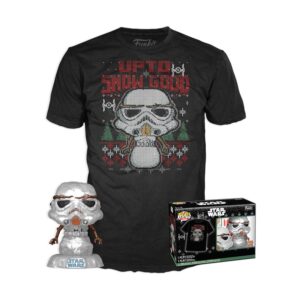 Funko POP! Disney Star Wars - Holiday Stormtrooper (Metallic) & T-Shirt (XL) Funko POP! Disney Star Wars - Holiday Stormtrooper (Metallic) & T-Shirt (XL)