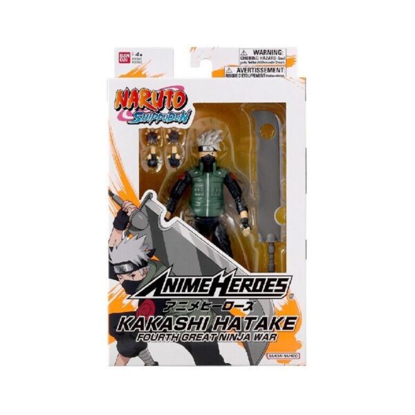 Bandai Anime Heroes: Naruto - Hatake Kakashi Fourth Great Ninja War Akciófigura (36963) Bandai Anime Heroes: Naruto - Hatake Kakashi Fourth Great Ninja War Akciófigura (36963)