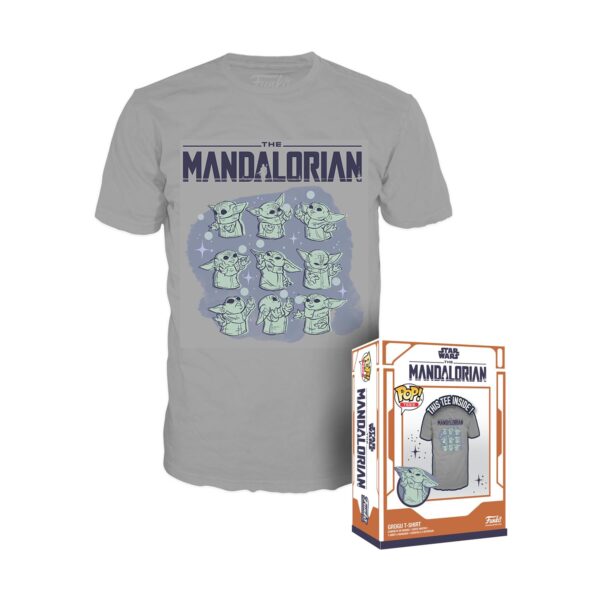 Funko Boxed POP! Star Wars: The Mandalorian - Grogu On Ship T-Shirt (XL)