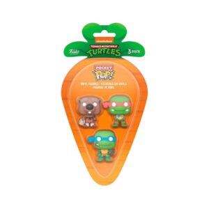 Funko 3-Pack Carrot Pocket POP! Teenage Mutant Ninja Turtles - Leonardo/Raphael/Splinter