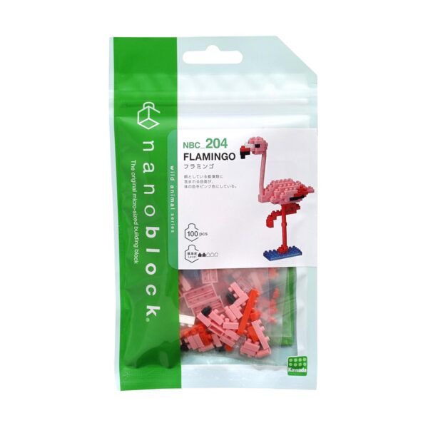 Bandai Nanoblock : Animal - Pink Flamingo Építő Figura (NBC204)