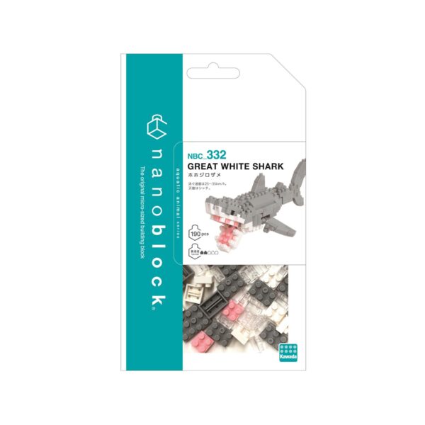 Bandai Nanoblock : Animal - White Shark Építő Figura (NBC332)