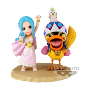 Banpresto WCF Log Stories: One Piece - Nefeltari Vivi & Karoo Szobor (7cm) (89559)
