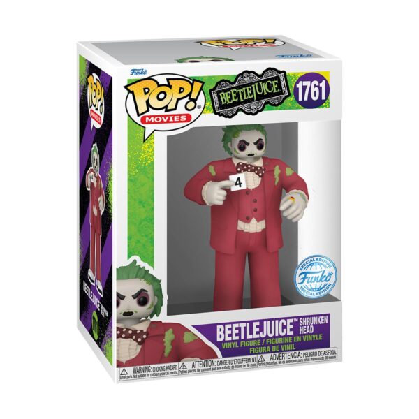 Funko POP! Beetlejuice - Beetlejuice Shrunken Head (Special Edition) (1761)