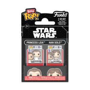 Funko Bitty POP! Star War - Princess Leia & Han Solo