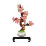 Bandai Nanoblock: Object - Pink Bonsai Építő Figura (NBC225)
