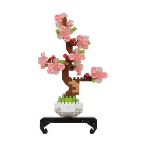 Bandai Nanoblock: Object - Pink Bonsai Építő Figura (NBC225)