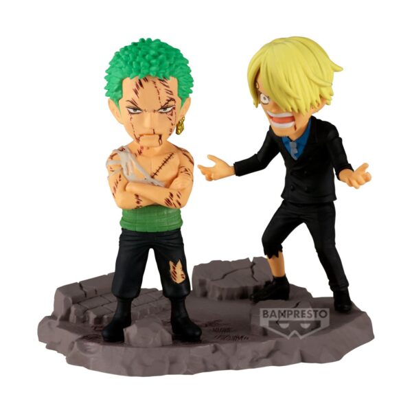 Banpresto World Collectable Figura Log Stories: One Piece - Roronoa Zoro & Sanji Figuras (8cm) (29523) Banpresto World Collectable Figura Log Stories: One Piece - Roronoa Zoro & Sanji Figuras (8cm) (29523)
