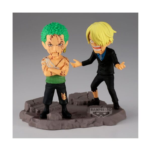 Banpresto World Collectable Figura Log Stories: One Piece - Roronoa Zoro & Sanji Figuras (8cm) (29523) Banpresto World Collectable Figura Log Stories: One Piece - Roronoa Zoro & Sanji Figuras (8cm) (29523)