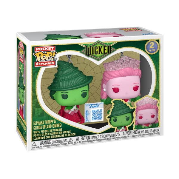 Funko Pocket POP! Wicked - Glinda & Elphaba (Ombre) Kulcstartós Funko Pocket POP! Wicked - Glinda & Elphaba (Ombre) Kulcstartós