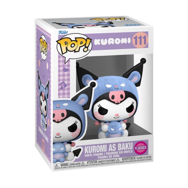 Funko POP! Kuromi - Kuromi as Baku (Flocked) (111) Funko POP! Kuromi - Kuromi as Baku (Flocked) (111)