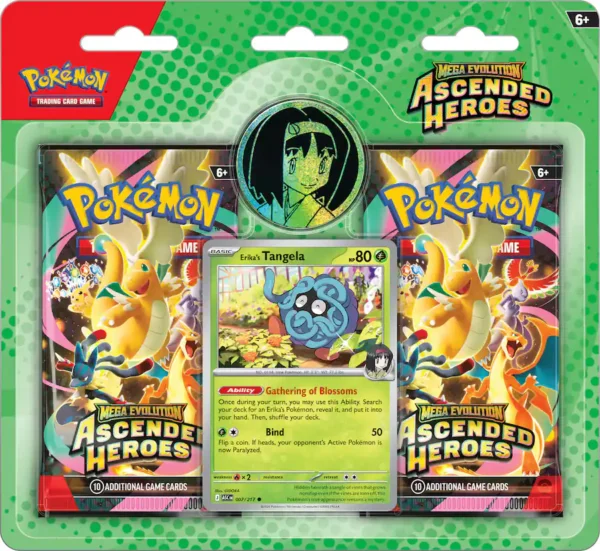 Pokemon Mega Evolution Ascended Heroes 2Pack Blister Pokemon Mega Evolution Ascended Heroes 2Pack Blister