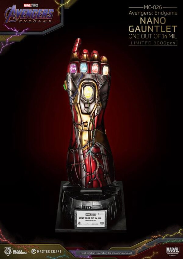 Avengers Endgame Master Craft Szobor Nano Gauntlet 1/14000605 47 cm Avengers Endgame Master Craft Szobor Nano Gauntlet 1/14000605 47 cm