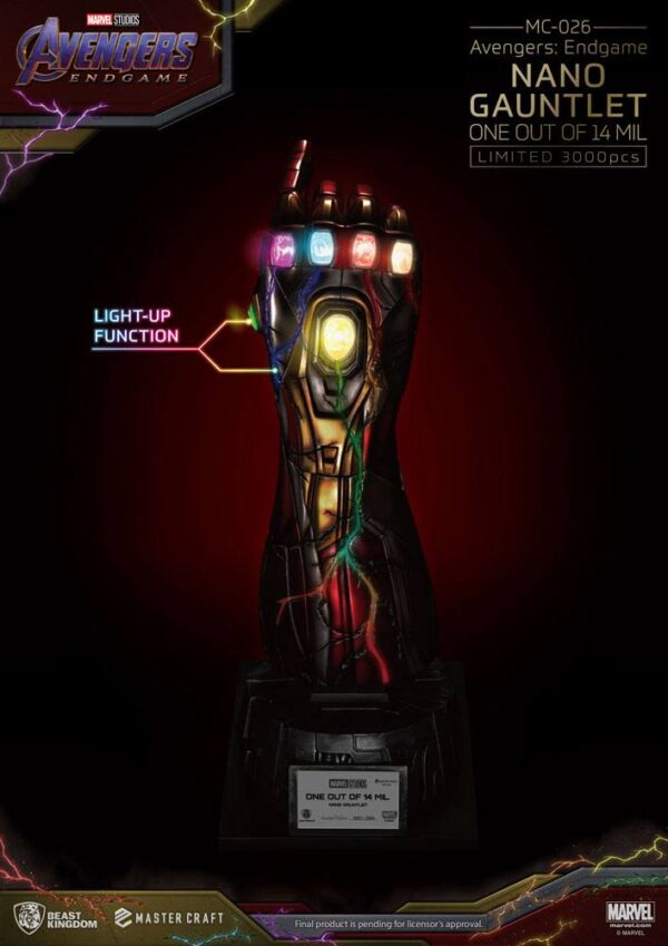 Avengers Endgame Master Craft Szobor Nano Gauntlet 1/14000605 47 cm Avengers Endgame Master Craft Szobor Nano Gauntlet 1/14000605 47 cm