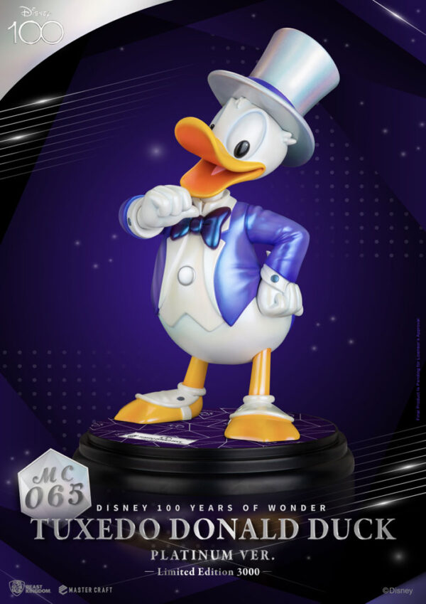 Disney 100th Master Craft Szobor Tuxedo Donald Duck (Platinum Ver.) Disney 100th Master Craft Szobor Tuxedo Donald Duck (Platinum Ver.)