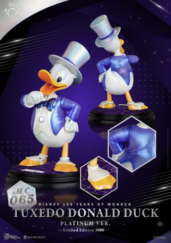 Disney 100th Master Craft Szobor Tuxedo Donald Duck (Platinum Ver.) Disney 100th Master Craft Szobor Tuxedo Donald Duck (Platinum Ver.)
