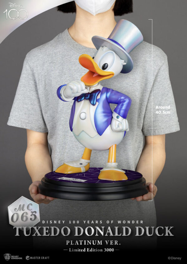 Disney 100th Master Craft Szobor Tuxedo Donald Duck (Platinum Ver.) Disney 100th Master Craft Szobor Tuxedo Donald Duck (Platinum Ver.)