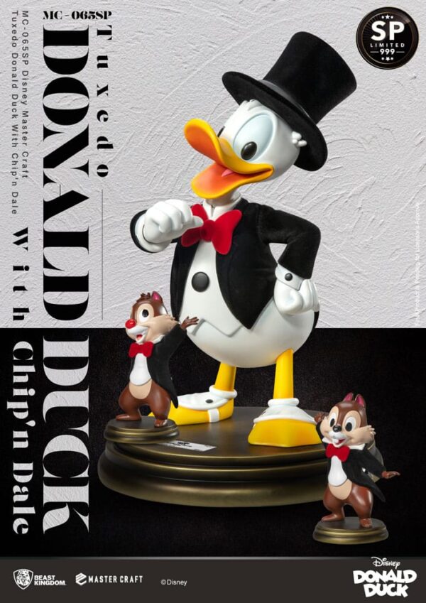 Disney 100th Master Craft Szobor Tuxedo Donald Duck (Chip'n und Dale) 40 cm
