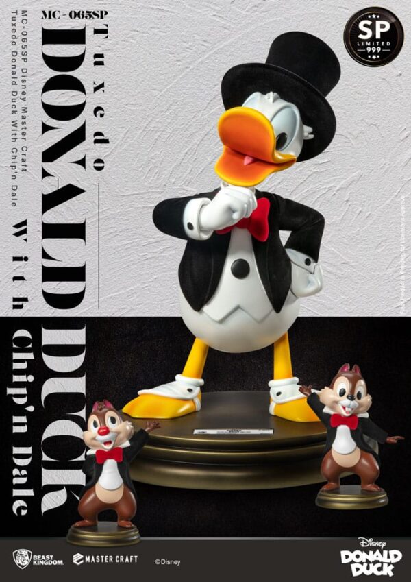 Disney 100th Master Craft Szobor Tuxedo Donald Duck (Chip'n und Dale) 40 cm