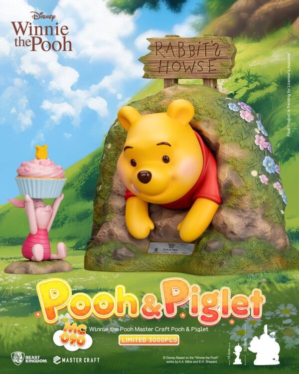 Disney Master Craft Szobor Pooh & Piglet 33 cm