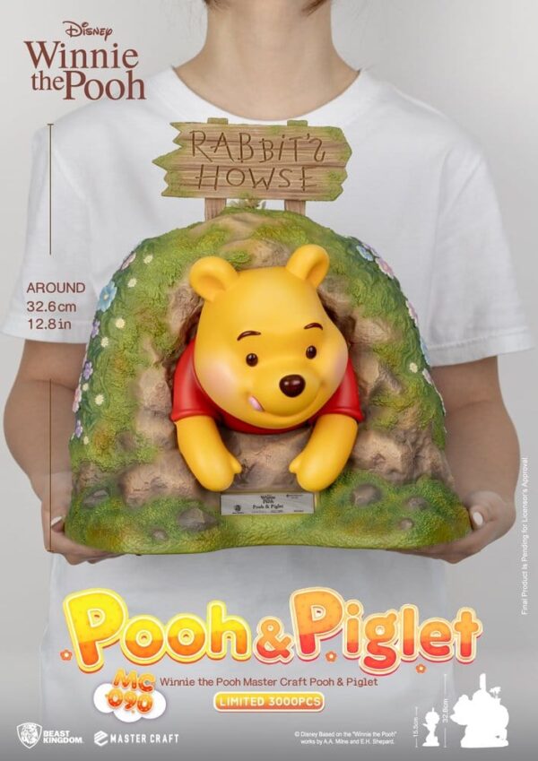 Disney Master Craft Szobor Pooh & Piglet 33 cm