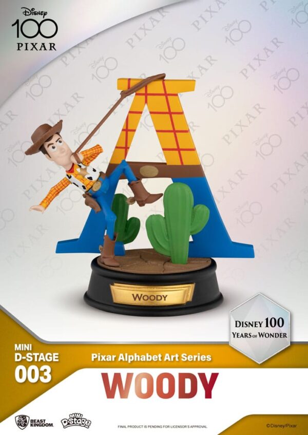 Disney Mini Diorama Stage Szobors 10 cm 100 Years of Wonder Pixar Alphabet Art Assortment (6) Disney Mini Diorama Stage Szobors 10 cm 100 Years of Wonder Pixar Alphabet Art Assortment (6)