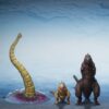 Godzilla 2016 S.H.MonsterArts Akció Figuras 3-Pack The Second Form, Thrid Form, Giant Unidentified Creature Set