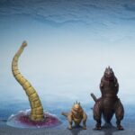 Godzilla 2016 S.H.MonsterArts Akció Figuras 3-Pack The Second Form, Thrid Form, Giant Unidentified Creature Set