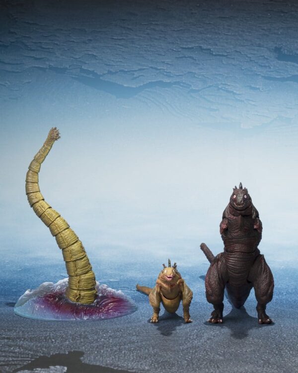 Godzilla 2016 S.H.MonsterArts Akció Figuras 3-Pack The Second Form, Thrid Form, Giant Unidentified Creature Set