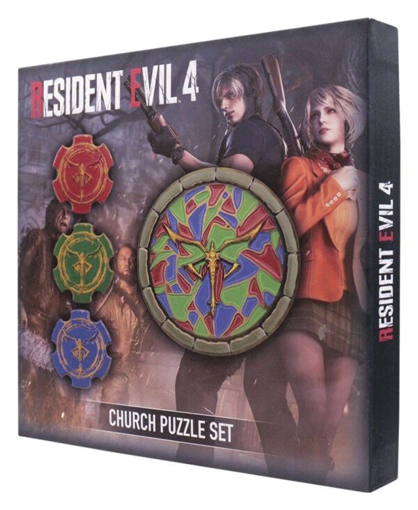 Resident Evil 4 Replika Church Puzzle Medallion Set