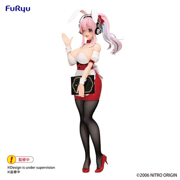 Super Sonico BiCute Bunnies PVC Szobor Super Sonico Waitress Ver. 28 cm
