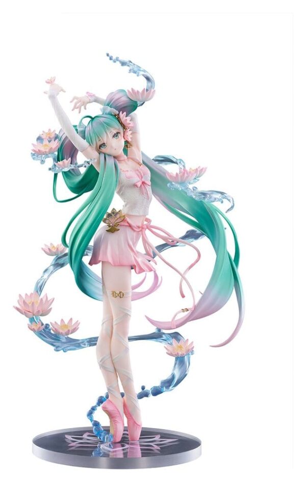 Hatsune Miku F:NEX PVC Szobor 1/7 Water lily Ver. 27 cm Hatsune Miku F:NEX PVC Szobor 1/7 Water lily Ver. 27 cm