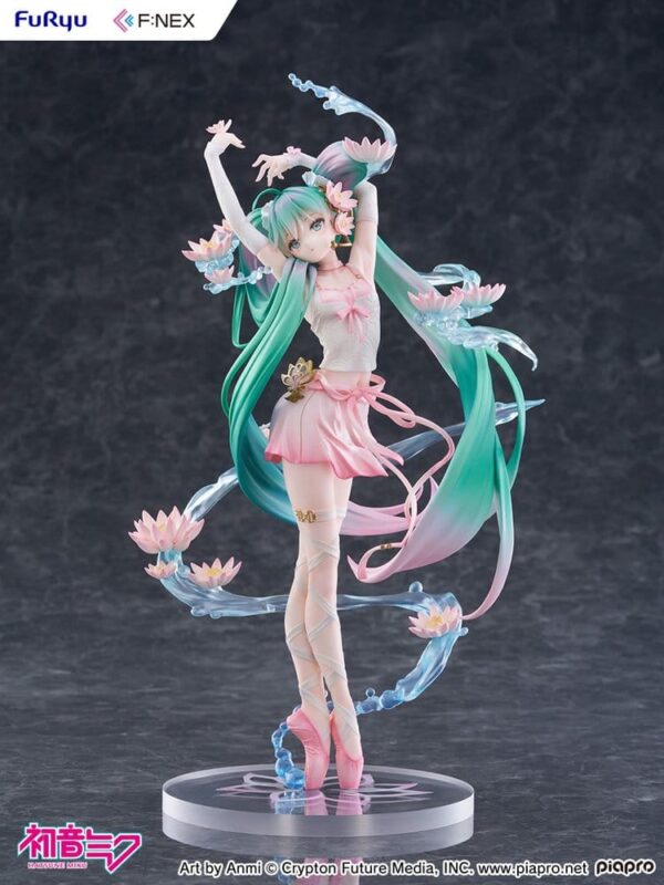 Hatsune Miku F:NEX PVC Szobor 1/7 Water lily Ver. 27 cm Hatsune Miku F:NEX PVC Szobor 1/7 Water lily Ver. 27 cm